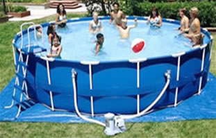 Easy to set up Above Ground Metal Frame Swimming Pool
