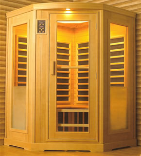 3 Person Corner Helo Infrared Sauna